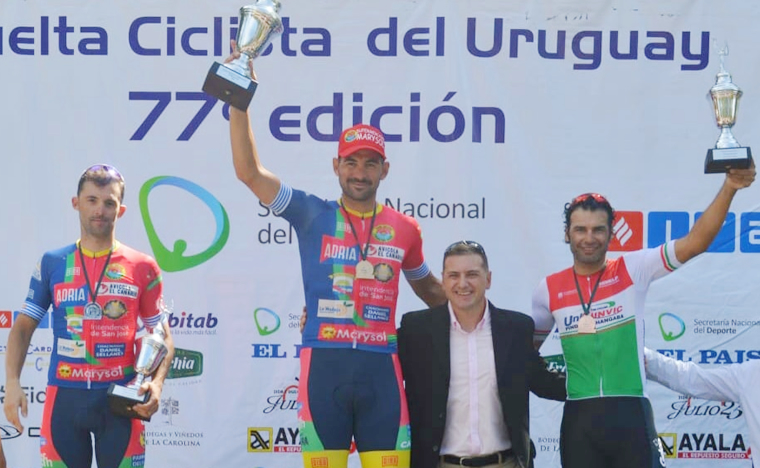 Chamorro conquista mais um pódio para Pinda na Volta Ciclística do Uruguai